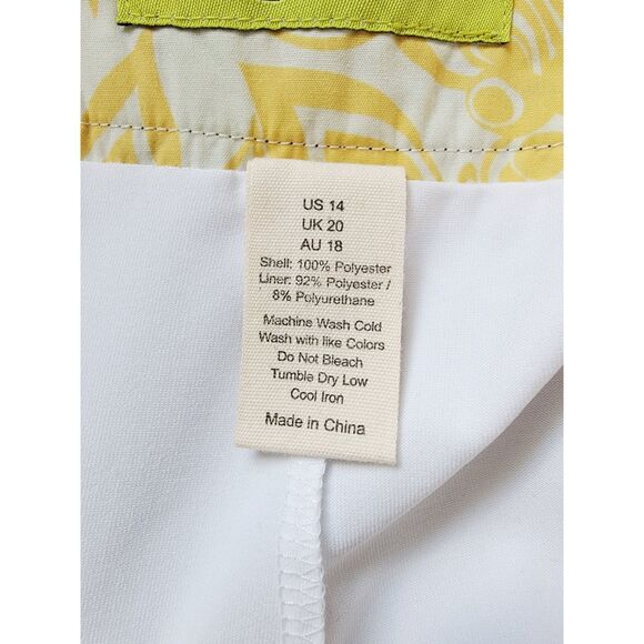 Loudmouth Ladies 14 Golf Skort Skirt Stretch Grafitti‎ Green Multi Large NEW - Picture 6 of 6